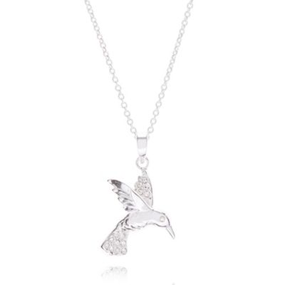 Sterling silver bird pendant necklace